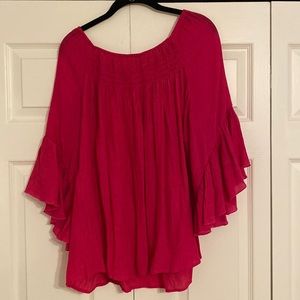 Chico’s pink blouse